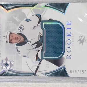 2021-22 Upper Deck Lane Pederson Rookie Jersey Card #256/699 - San Jose Sharks